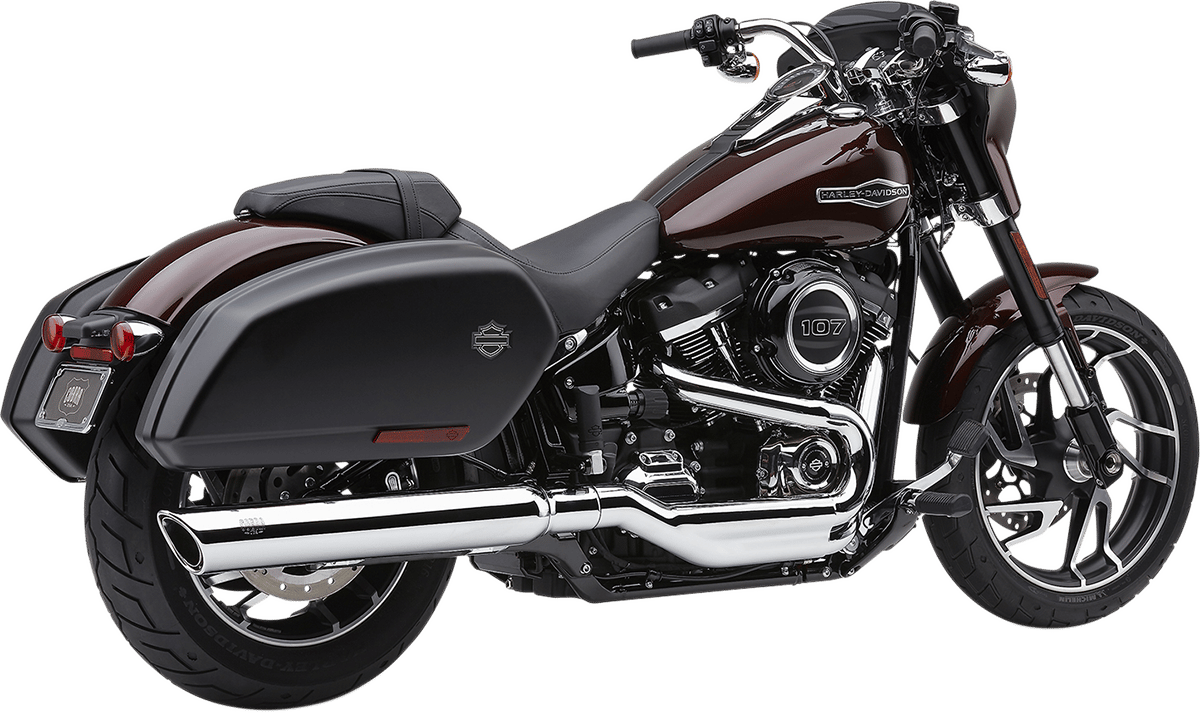 COBRA - 6520 - 909 Twins Slip-On Muffler - Flsb - Chrome