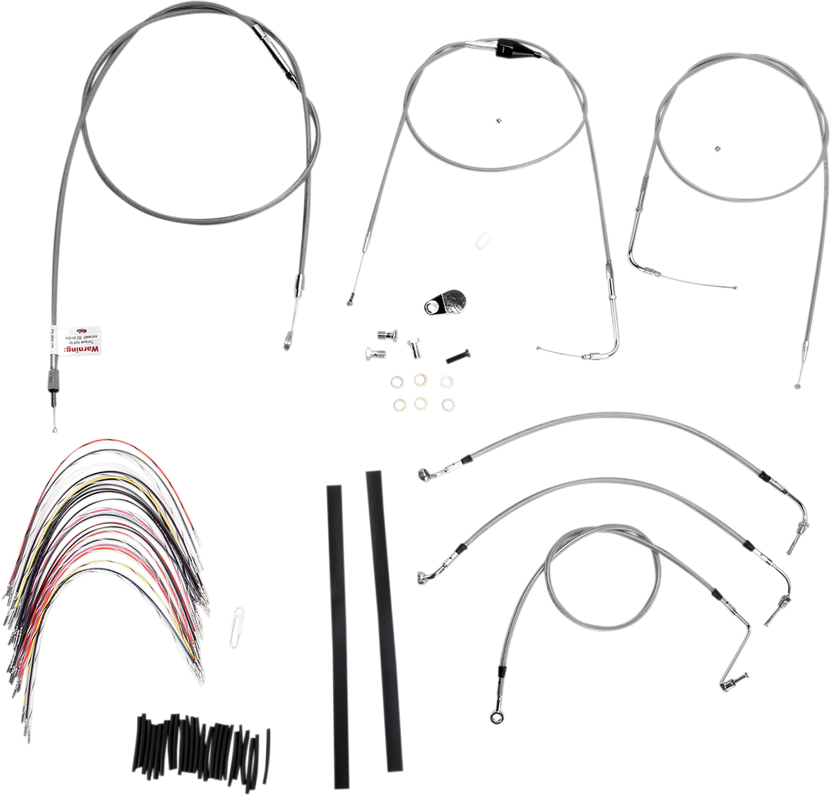 Burly Cntrl Kit 14" Ape Stainless W/ Cruise
