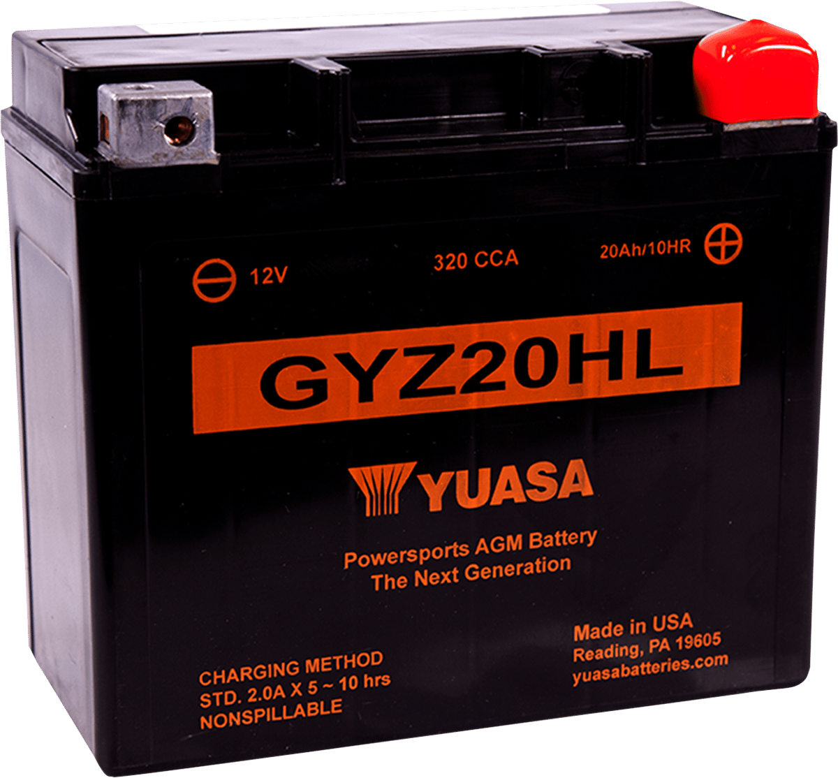 YUASA - YUAM720GH - Gyz Factory-Activated Agm Maintenance-Free Battery