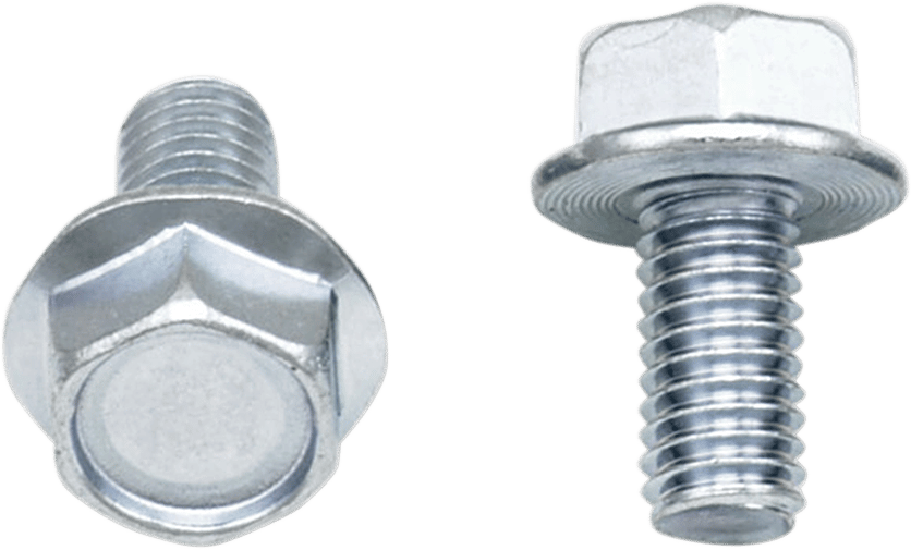 10MM Hex Head Flange Bolts 6X1.0X12MM 10/PK