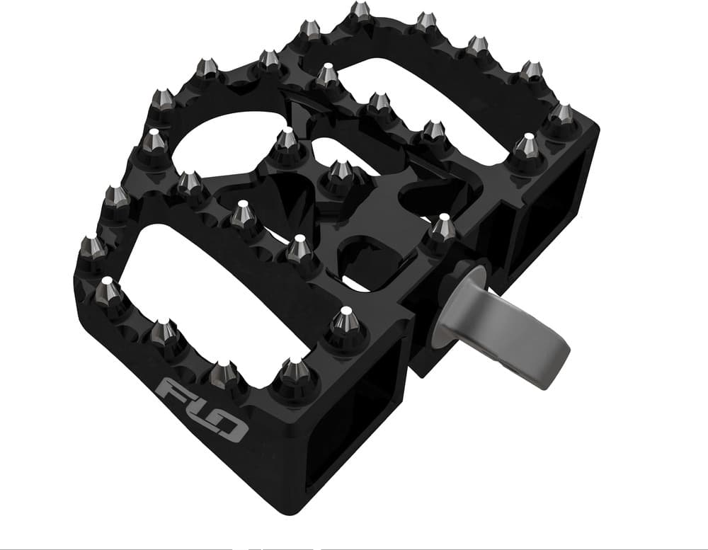 FLO MOTORSPORTS Mini Moto Boards Foot Peg Floorboard - FPEG-800V4BLK
