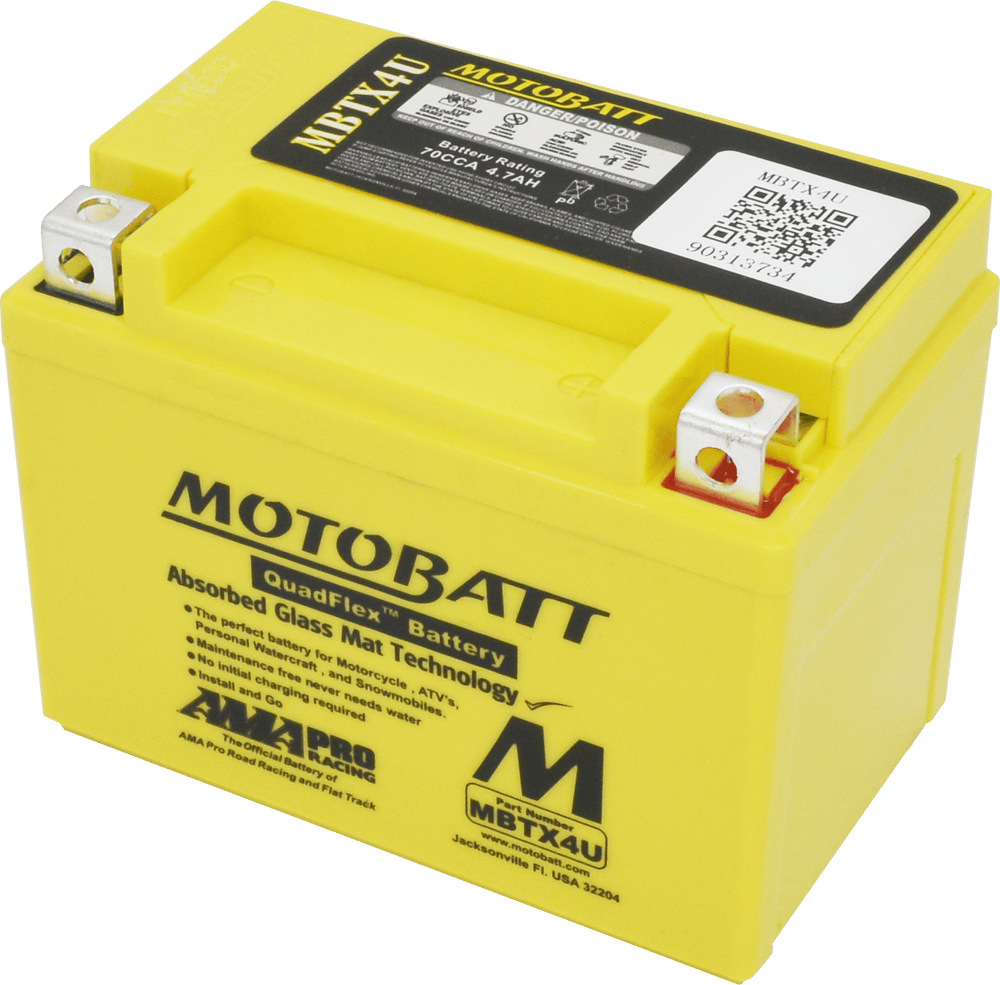 MOTOBATT - MBTX4U - Motobatt Quadflex Agm Batteries