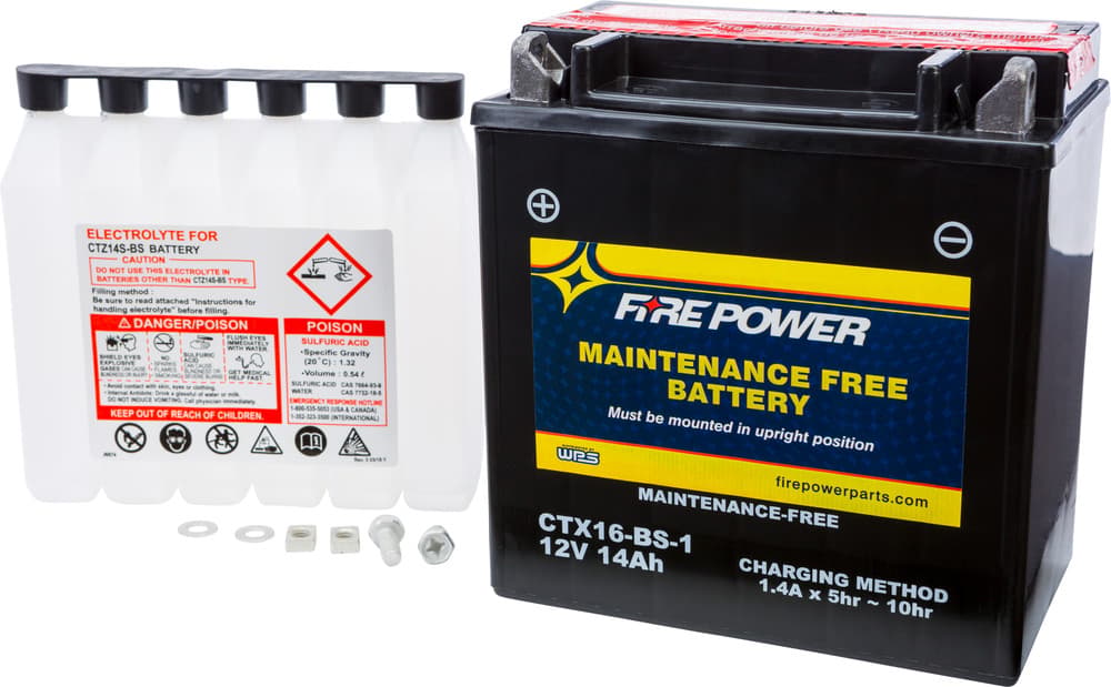 FIRE POWER - CTX16-BS-1 - Maintenance Free Sealed Battery