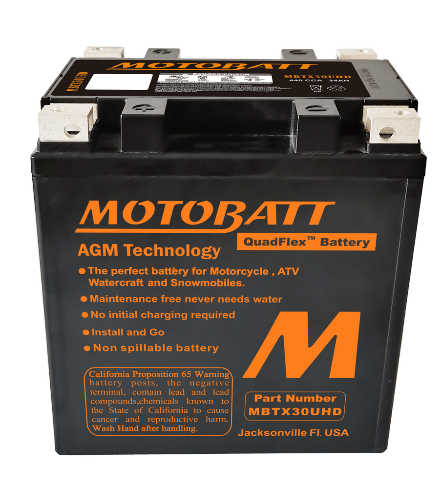 MOTOBATT - MBTX30UHD - Motobatt Quadflex Agm Batteries