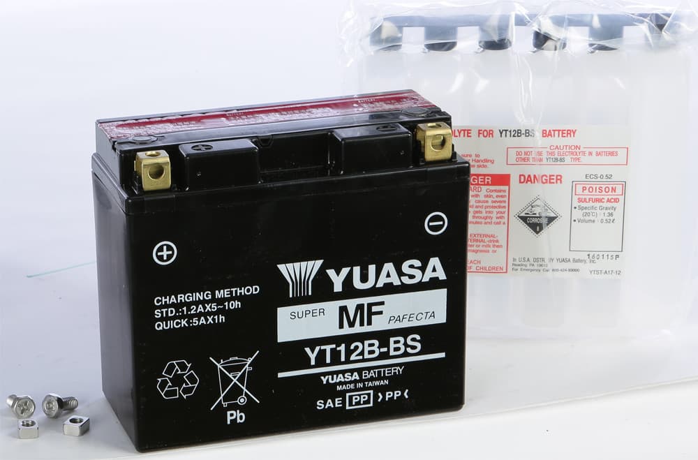 YUASA - YUAM6212B - Agm Maintenance Free Battery