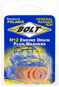 Engine Drain Plug Washer M12X20 Copper 5PK