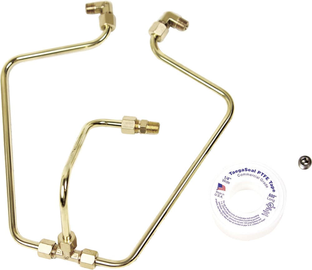 Brass Rocker Box Split Oil Line