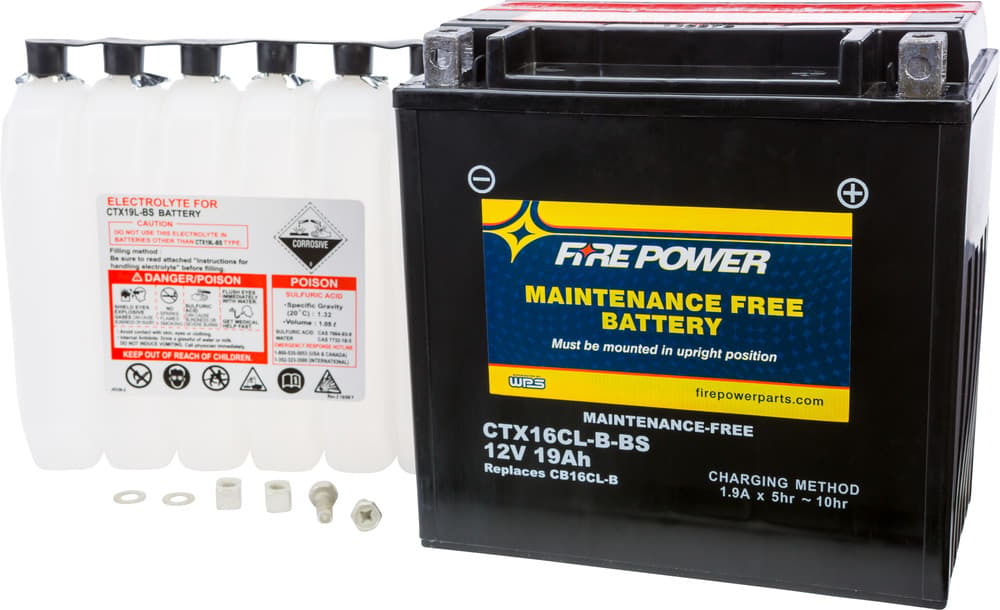 FIRE POWER - CTX16CL-B-BS - Maintenance Free Sealed Battery