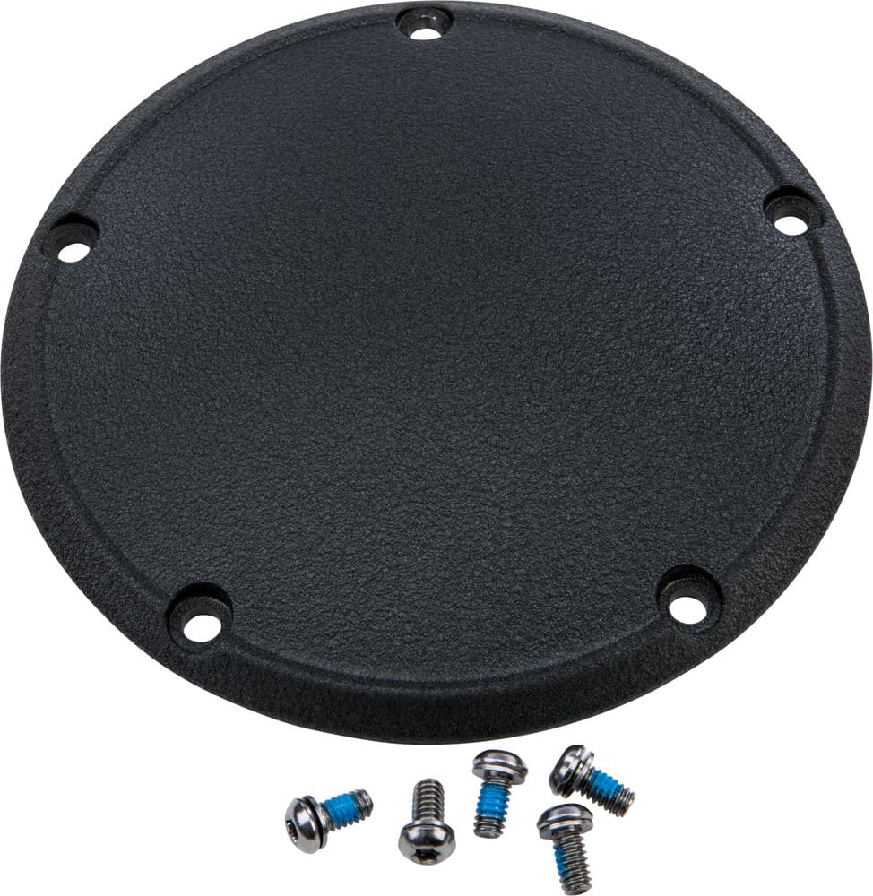 Smooth Derby Cover Wrinkle Blk Big Twin 99-16