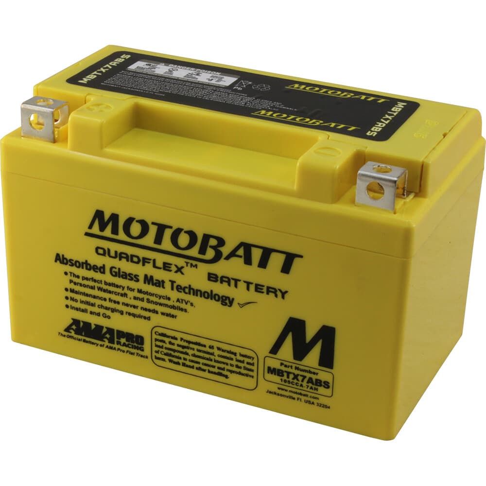MOTOBATT - MBTX7ABS - Motobatt Quadflex Agm Batteries