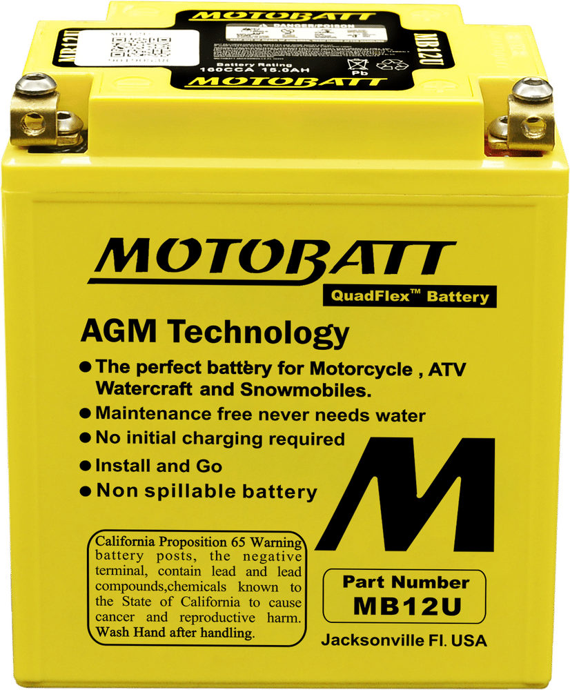 MOTOBATT - MB12U - Motobatt Quadflex Agm Batteries