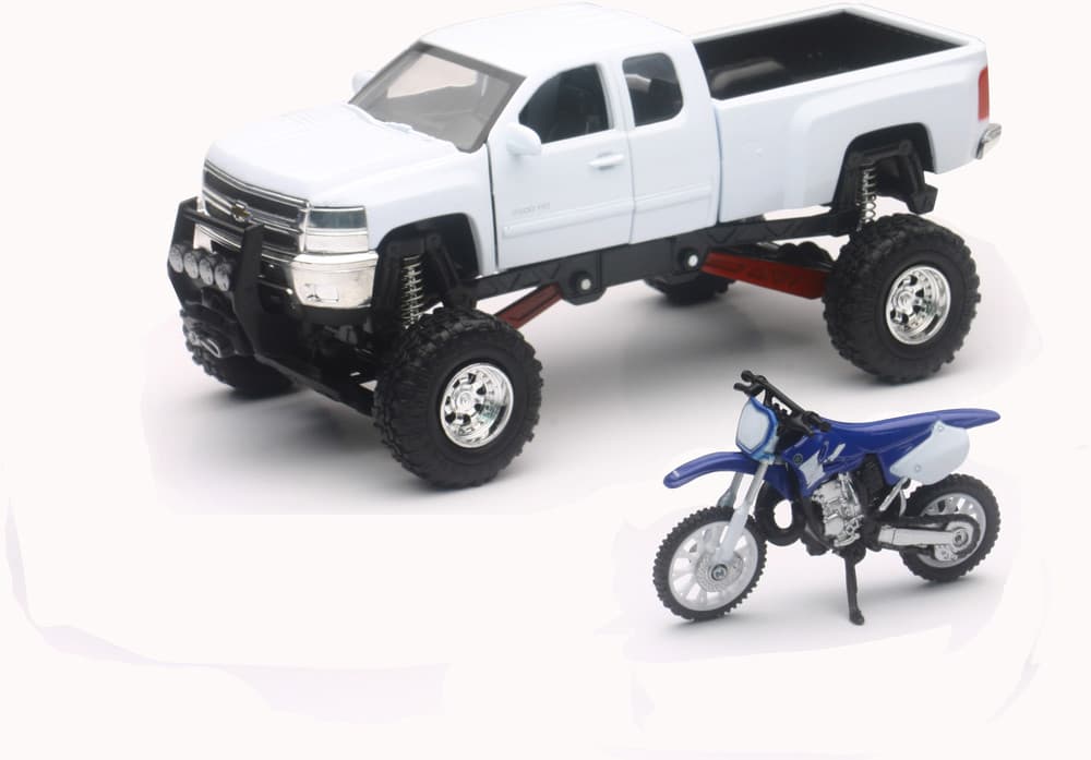 NEW RAY TOYS Offroad Pick Up Truck with Dirt Bike