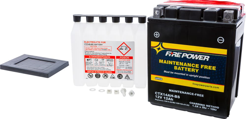 FIRE POWER - CTX14AH-BS - Maintenance Free Sealed Battery