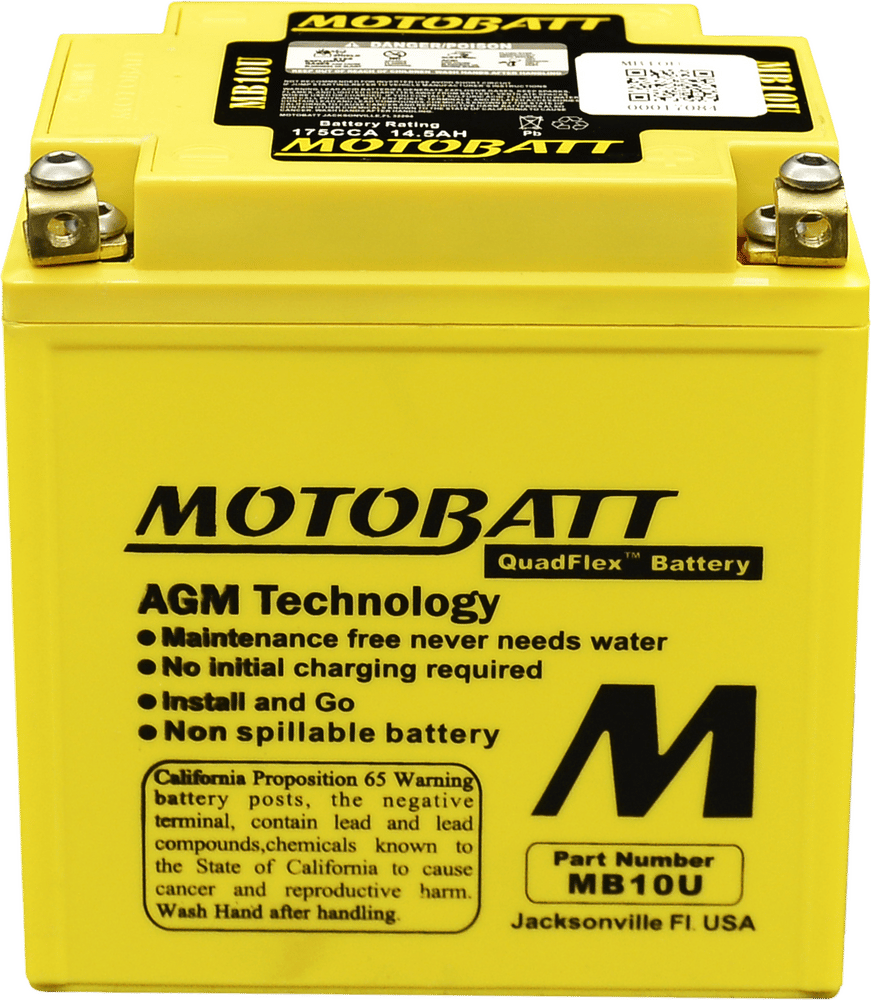 MOTOBATT - MB10U - Motobatt Quadflex Agm Batteries