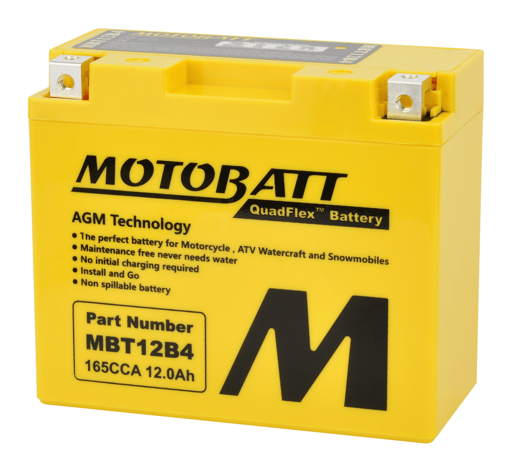MOTOBATT - MBT12B4 - Motobatt Quadflex Agm Batteries