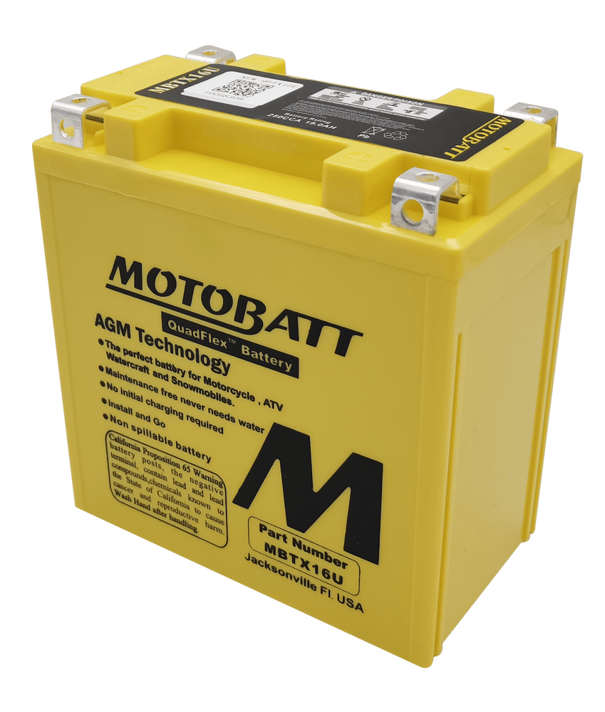 MOTOBATT - MBTX16U - Motobatt Quadflex Agm Batteries