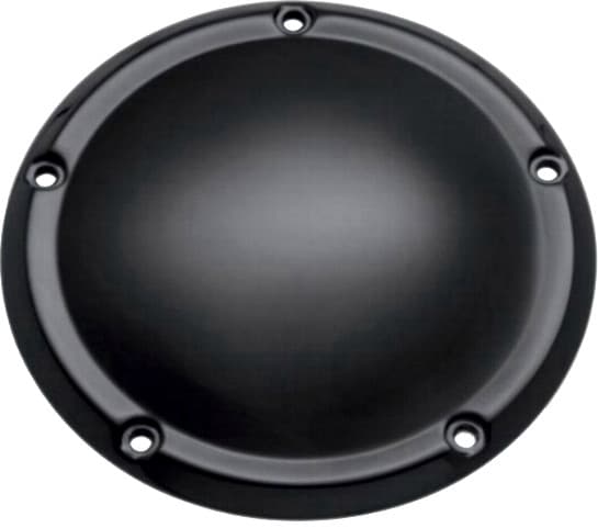 Smooth Derby Cover Satin Blk Narrow Touring 16-UP