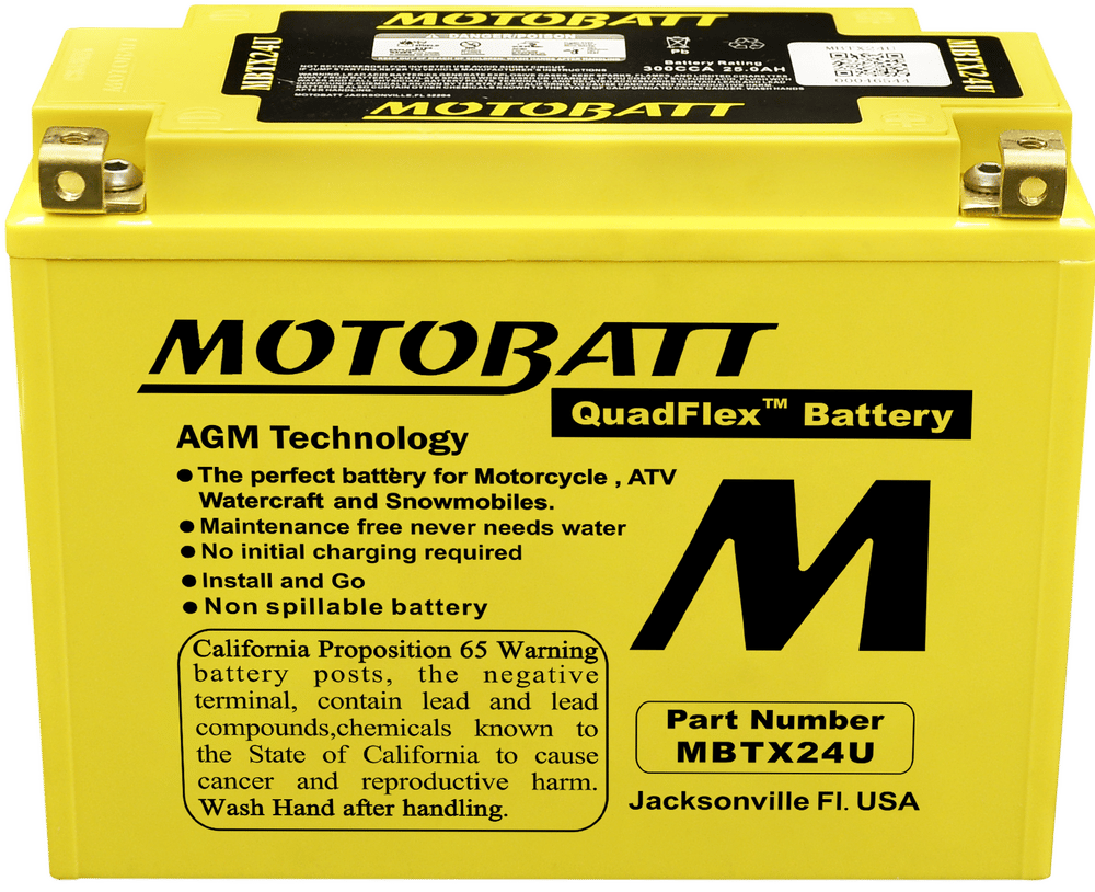 MOTOBATT - MBTX24U - Motobatt Quadflex Agm Batteries