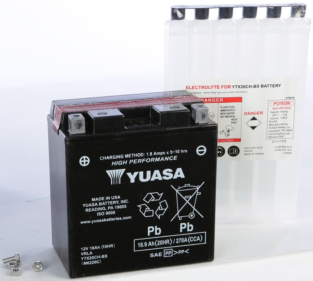 YUASA - YUAM6220C - Agm Maintenance Free Battery