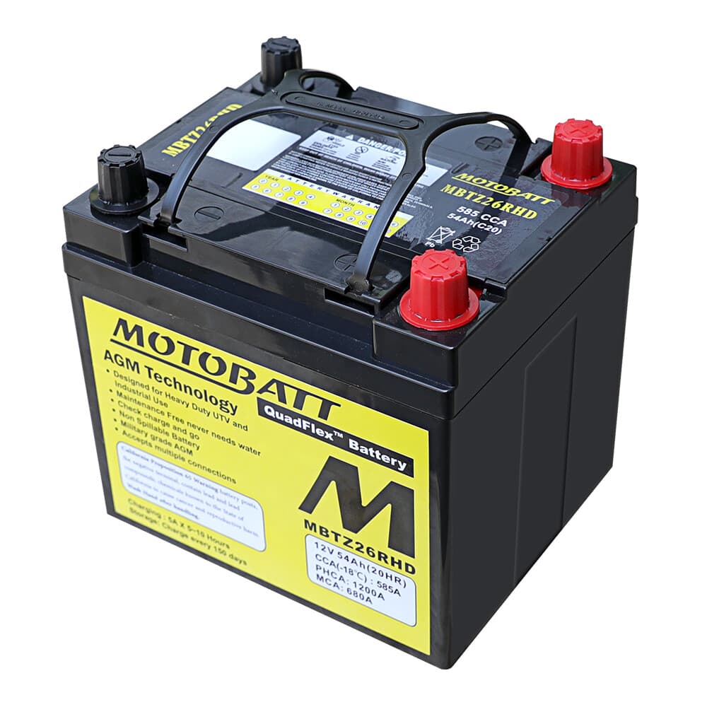 MOTOBATT - MBTZ26RHD - Motobatt Quadflex Agm Batteries