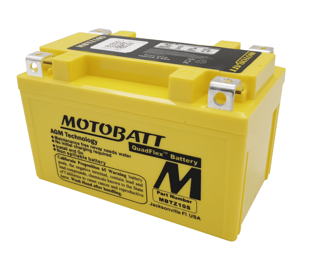 MOTOBATT - MBTZ10S - Motobatt Quadflex Agm Batteries