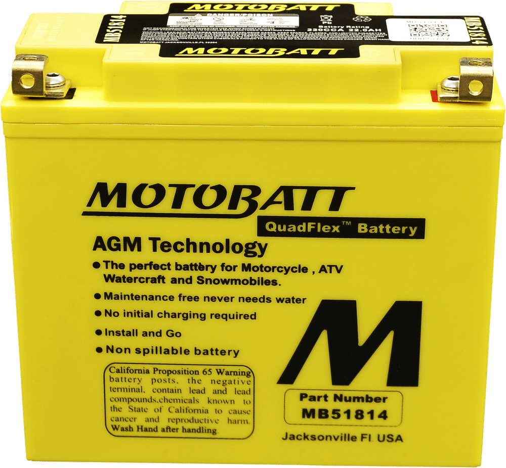 MOTOBATT - MB51814 - Motobatt Quadflex Agm Batteries