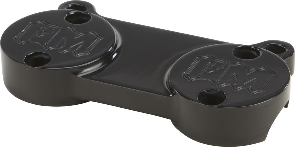 FORBIDDEN Top Clamp w/Gauge Mount Tabs Bar Mount Riser Clamp