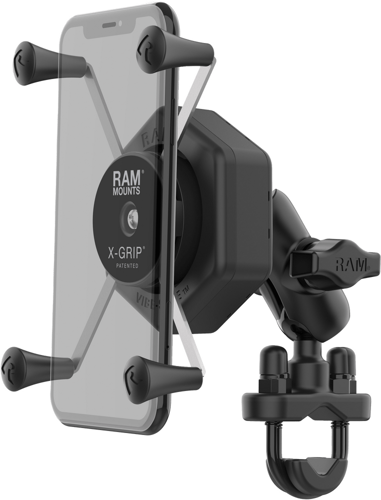 X-Grip Vibe-Safe L Phone Mount with U-Bolt Base Medium