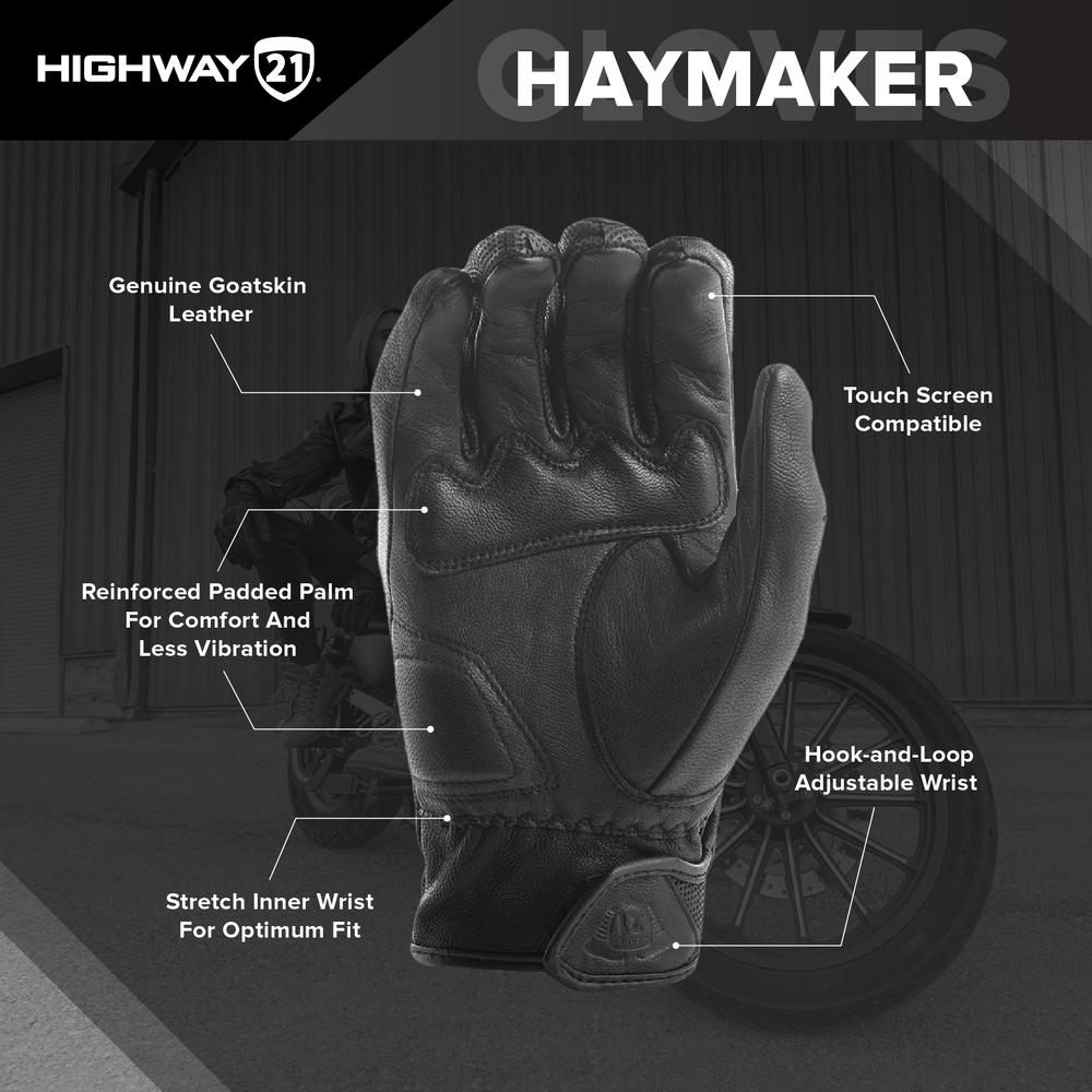 HIGHWAY 21 - #5884 489-0012~3 - Haymaker Gloves