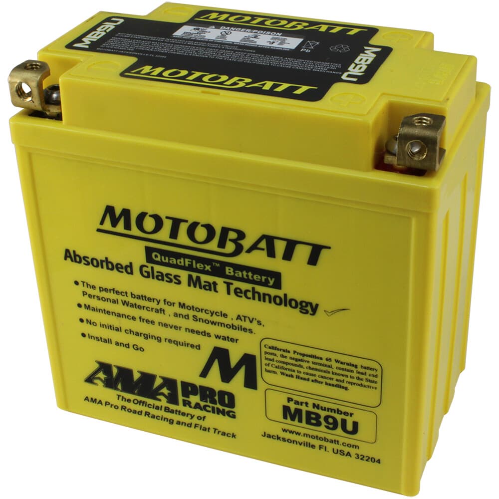 MOTOBATT - MB9U - Motobatt Quadflex Agm Batteries