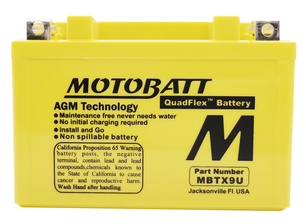 MOTOBATT - MBTX9U - Motobatt Quadflex Agm Batteries