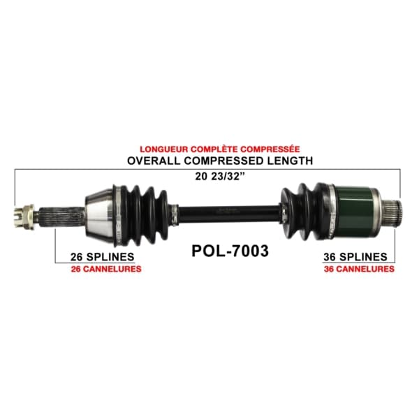 TrakMotive - POL-7003 - Complete Axle