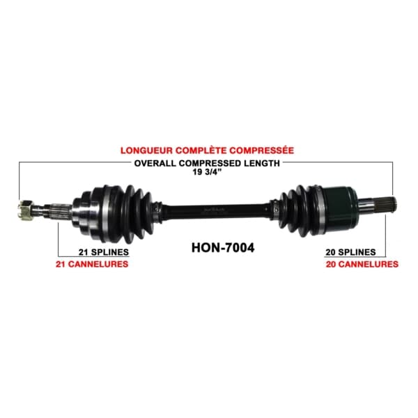 TrakMotive - HON-7004 - Complete Axle