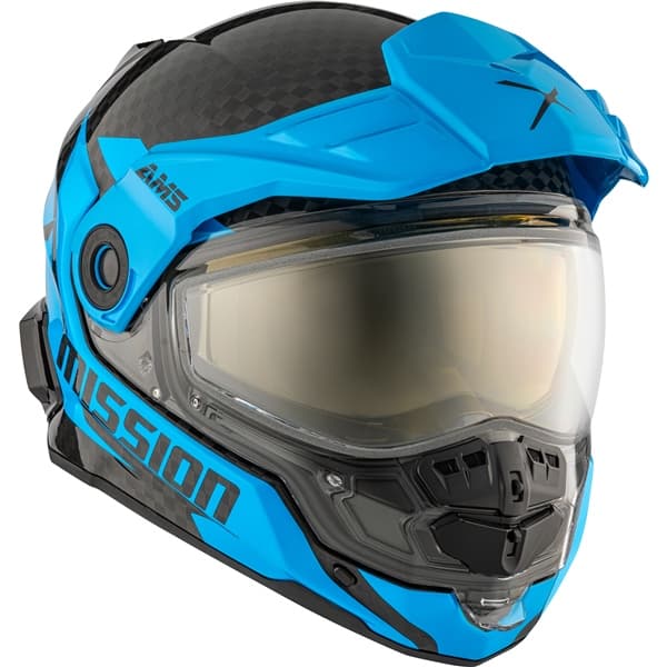 CKX Mission Free-Face Helmet - Carbon Alaska