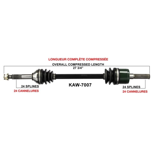 TrakMotive - KAW-7007 - Complete Axle
