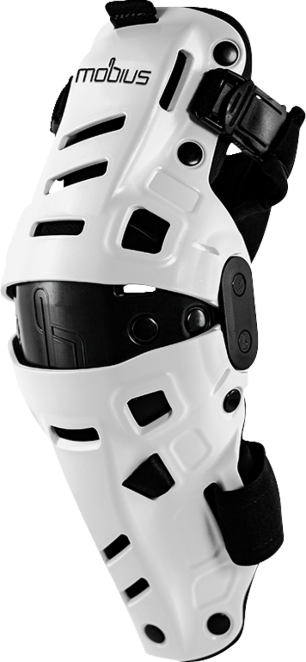 MOBIUS - 1020112 - X8h Hybrid Knee Support - White/Black - L/Xl