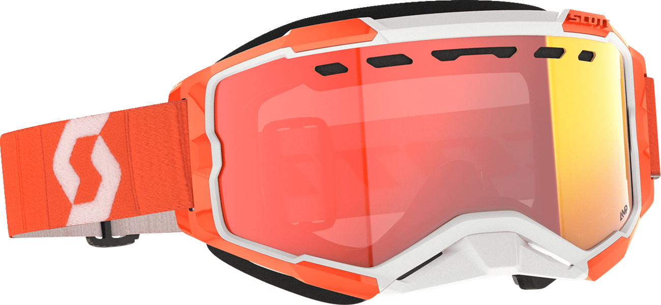 SCOTT - 2786050036312 - Fury Snow Cross Goggle - Orange - Enhancer Red Chrome Lens