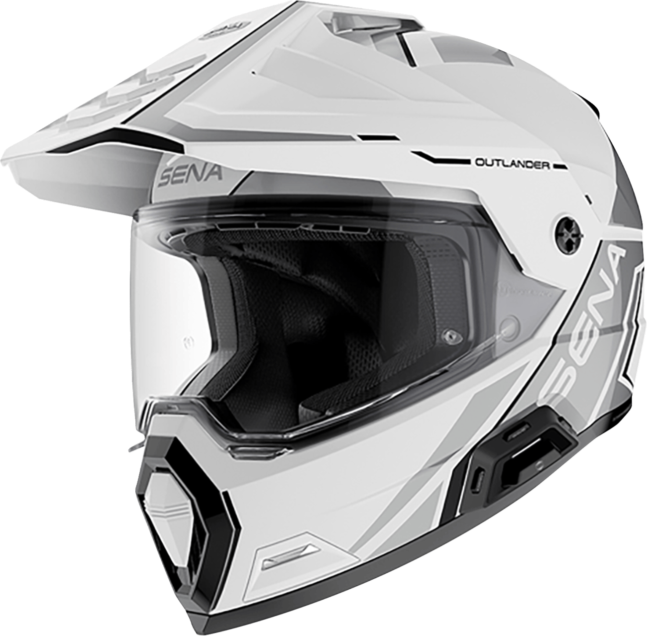 SENA - OUTLANDERGW0XL1 - Outlander Helmet - Gloss White - Xl