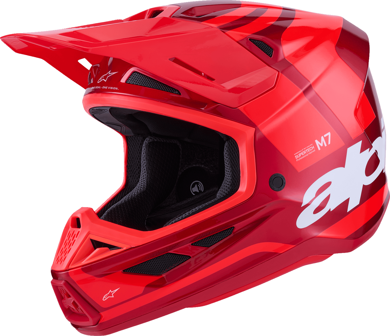 ALPINESTARS - 83018263127L - Sm7 Helmet - Core - Gloss Red - Large